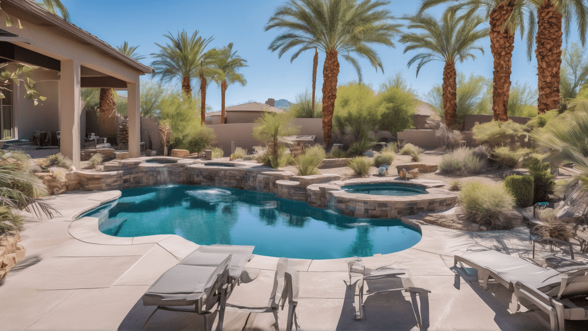 Beautiful pool background